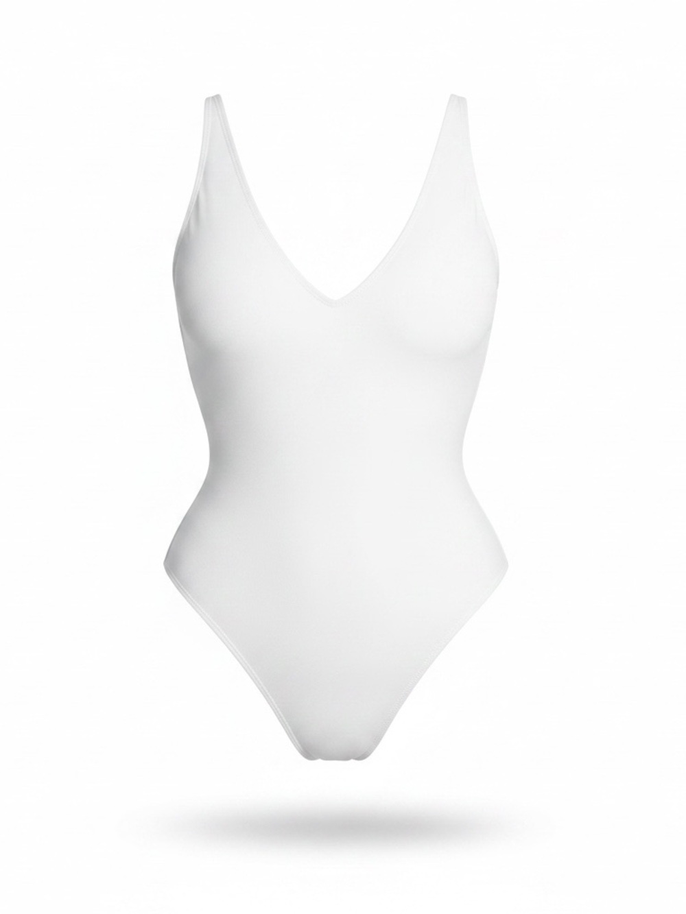 NWT TA3 Plungey one piece swimsuit white large short